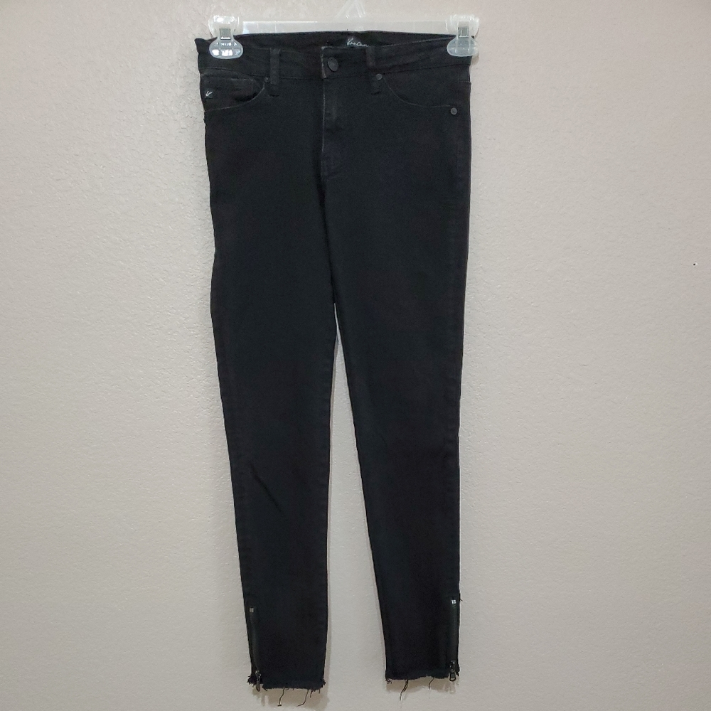 Kancan Black Denim Skinny Jeans Sz W1 24